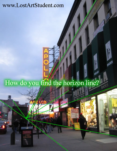 How do I find the horizon line?