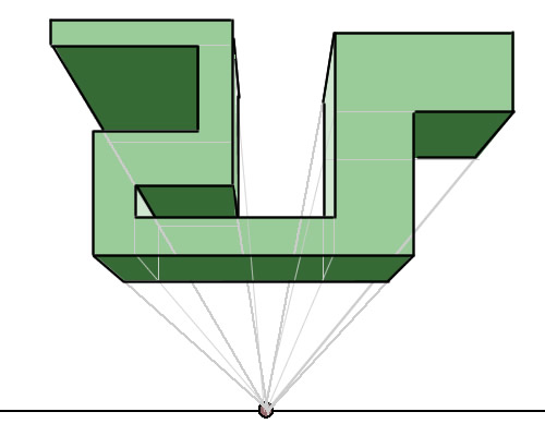 slide single forms- linear perspective