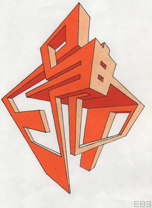 How to draw in 3 point perspective